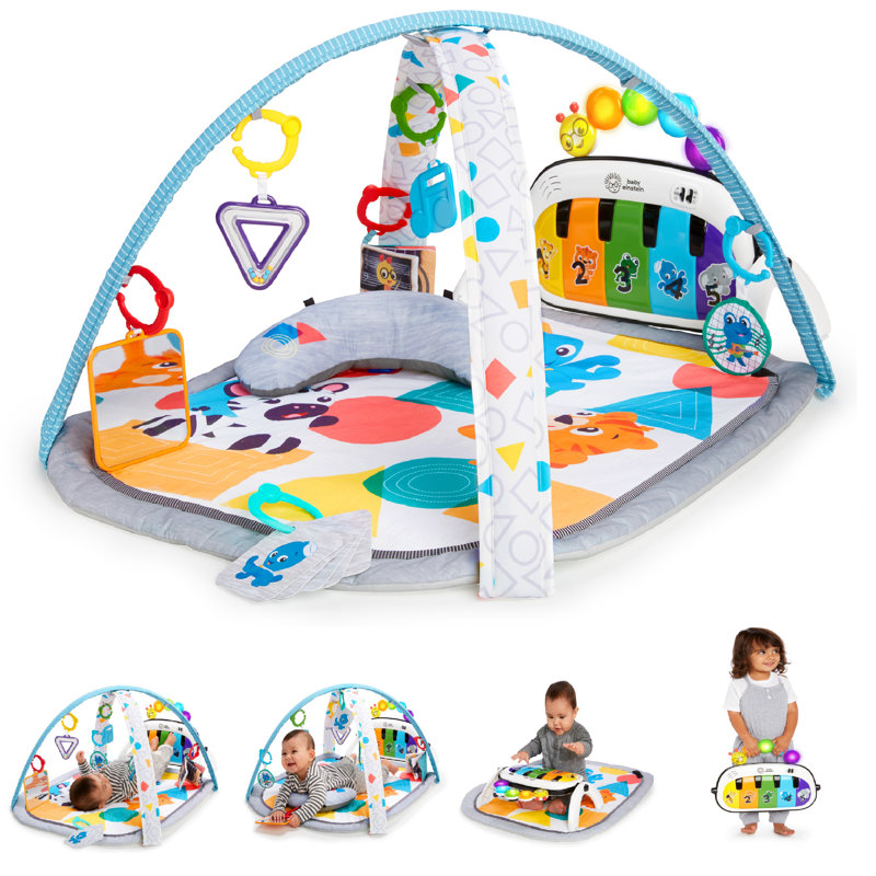 Multicolor Polyester Baby Activity Gym with Piano and Toys