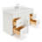 Hamlet 61'' Single Bathroom Vanity with White Quartz Top-70315858