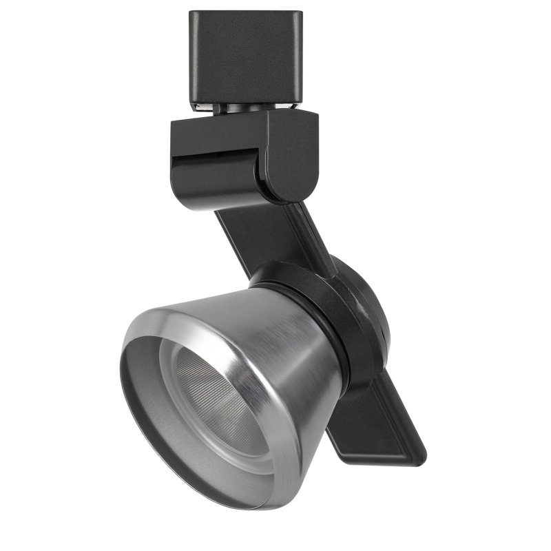 Tête de luminaire de rail del, Acier brossé, Bronze foncé
