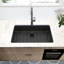 Évier de cuisine encastré 32 x 19 po à cuve simple en acier inoxydable de calibre 16