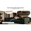 Canapé modulaire sans accoudoirs de 23,62 po, sans assemblage requis, avec nuage à assise profonde, canapé moderne sans os dans une boîte pour le salon, appartement, vert turquoise profond