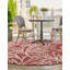 Contemporary Outdoor Ayton Area Rug Rust Red Colour-636669667