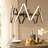 Jamoy 12 - Light Acrylic and Aluminium Dimmable LED Sputnik Modern Linear Chandelier