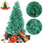 Arbre de Noël artificiel vert 7 pi avec lumières DEL-1662619398