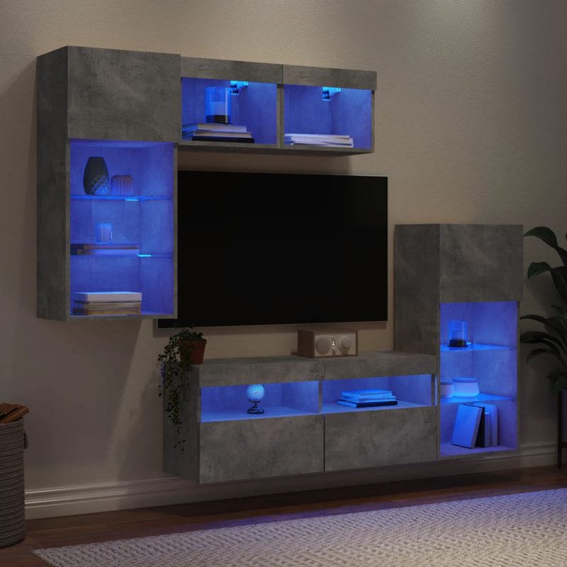 Unfinished Entertainment Centre for TVs up to 65" with Fireplace Included