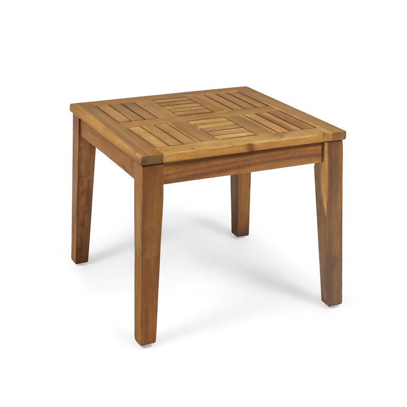 Table d'appoint en bois Salena, Naturel