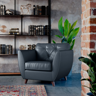 Marylin Upholstered Leather Armchair