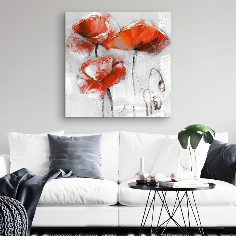 flowers - 32"x32" art on canvas