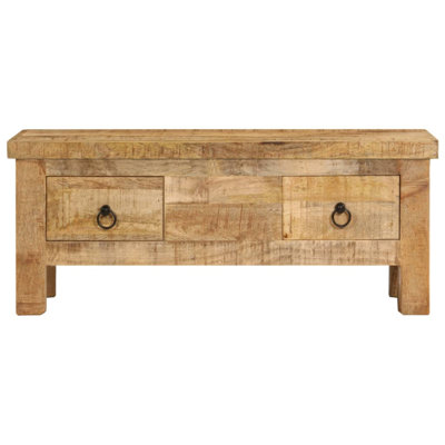 Solid Wood Frame Single Coffee Table with Storage by World Menagerie