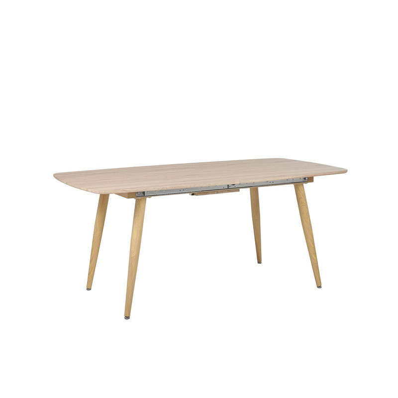Aquin Extendable Metal Base Dining Table