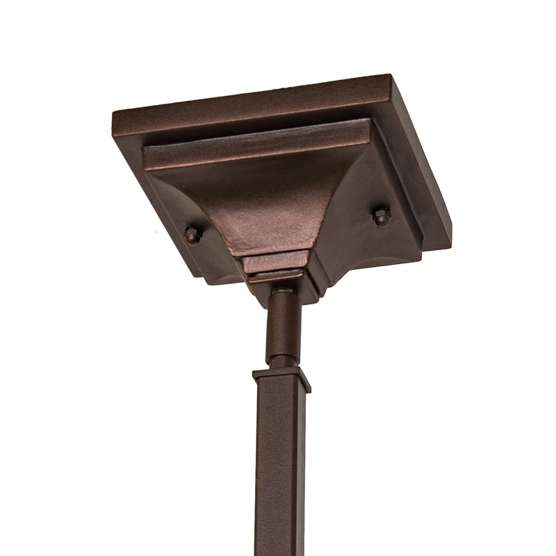 17" Square Diamond Band Mission Inverted Pendant