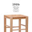 Tabouret de bar et de comptoir avec siège en rotin Halvorson-1156844850-1156844813