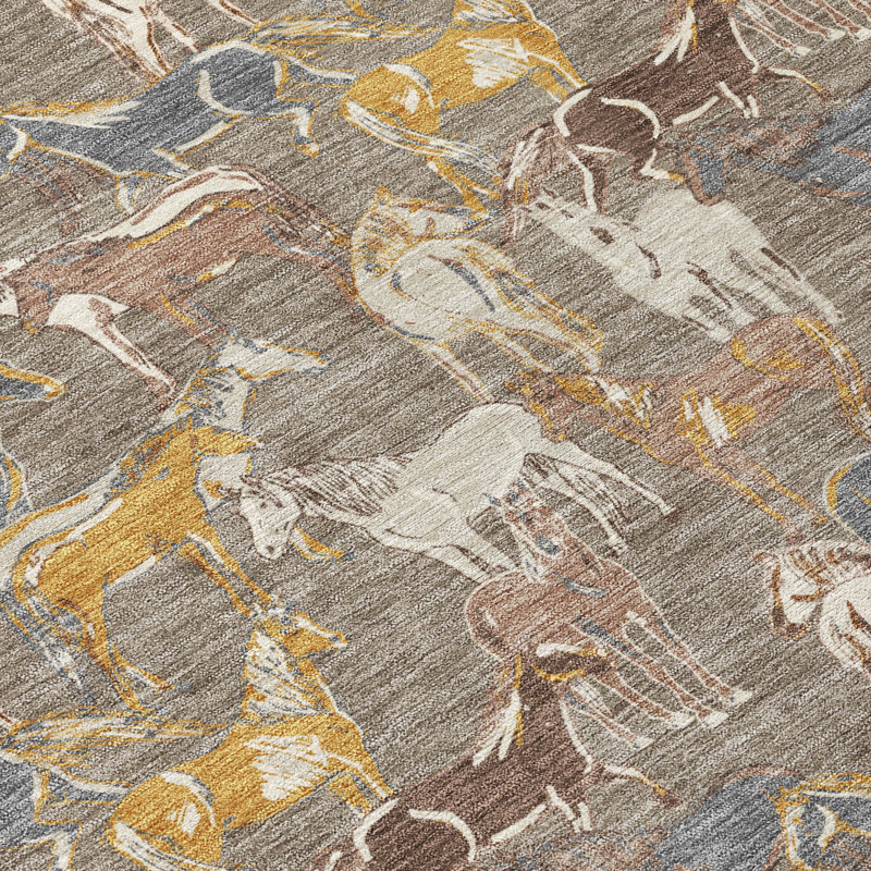 Tapis intérieur / extérieur lavable à la machine Chantille ACN2520, Taupe, Rectangle 2 pi 6 po x 3 pi 10 po