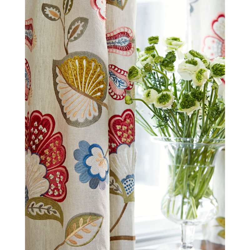 Jardin Willowood Embroidery Fabric, Summer Sage