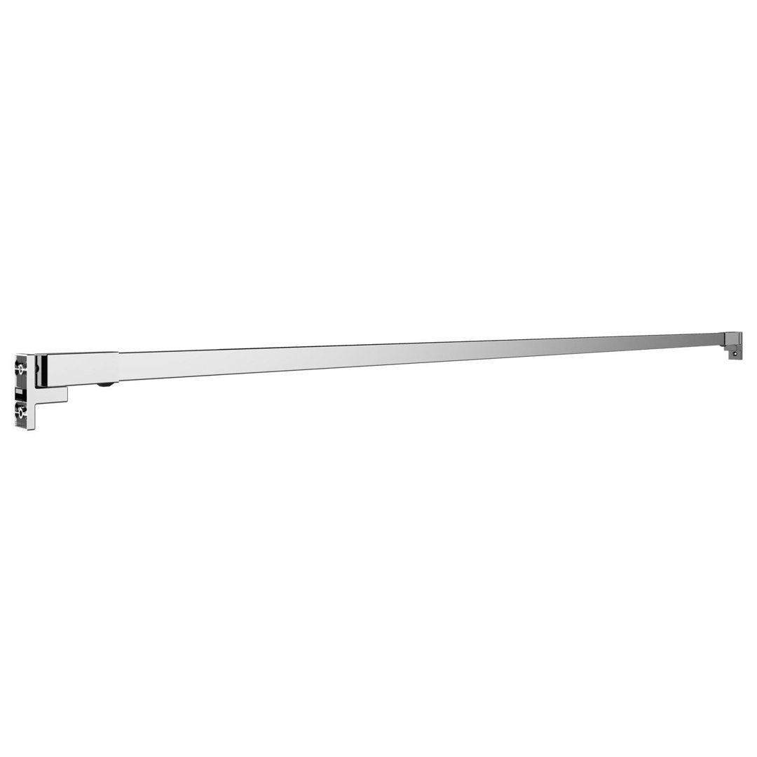 60" Straight Fixed Shower Curtain Rod Preferred Bath Accessories Finish: Bright Polished