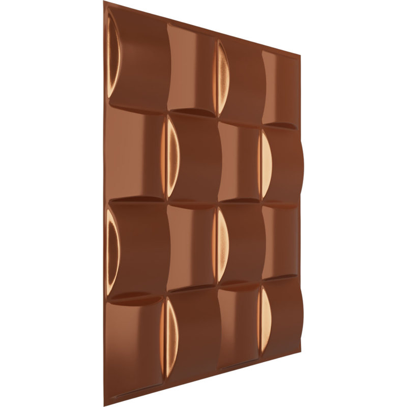 Baile EnduraWall Decorative 3D Wall Panel, Bright Coat Copper