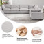 Canapé modulaire rembourré avec coussins Nuccio-131635746