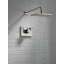 Ensemble de garniture de douche à double fonction Vero 17 Series avec pomme de douche à jet simple Touch-Clean, inoxydable (valve non incluse)-5860958