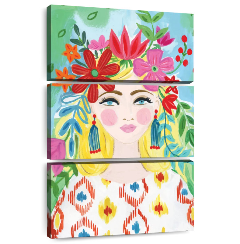 Leisha Boho Girl I, 32" H x 20" W