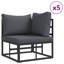 70cm Wide Steel Patio Sofa with Cushions