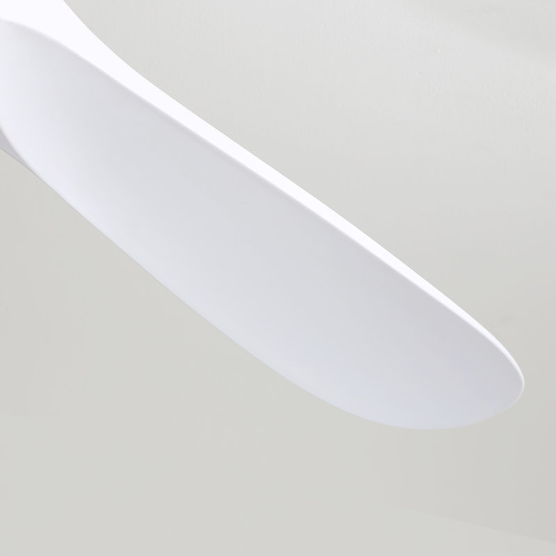 Nicola 60" 3-Blade Modern Ceiling Fan With Remote Control, Gold with White Blades