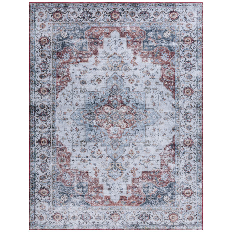 Melhado Performance Machine Washable Oriental Rug, Rectangle 8' x 10'