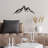 Stylish Black Metal Wall Art Decor, 20.5 x 7.9 inches | 100% Metal Construction, Thickness: 0.06 inches | Easy Wall Mount with Built-In Hanger | Perfect for Modern Home or Office Decoration-1754363128