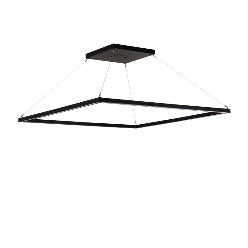 Luminaire suspendu géométrique à 1 lumière de 85 po Anillo