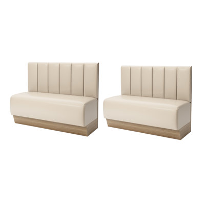 Nordic Simple Restaurant Dessert Shop Cafe Benches Faux Leather Upholstered Bench