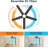 2pcs 44-inch Ceiling Fan With Led Light-336298538