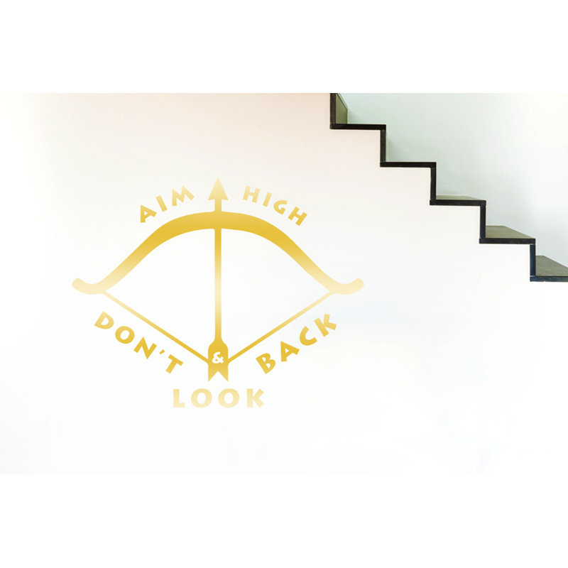 Wall Decal, Large, Shiny Gold