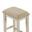 Ensemble de table de salle à manger à hauteur de comptoir moderne à deux tons 4pc