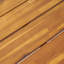 Table basse en bois d'acacia - finition patine brune, design durable pour patio / extérieur