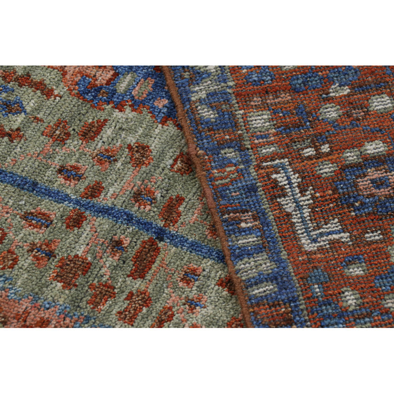 Burano Handmade Kilim Wool Floral Area Rug, Rectangle 9' x 12'