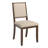 Cipolla 42"-60" Wood Finish Extendable Round Dining Set - 5-Piece, Dining Table And Cream Boucle Fabric Dining Chairs-107486199