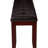 Modern Bench With Leather-Like Seat And Tapered Wooden Legs, Upholstery, Button , Rectangular, Solid , Cherry Brown Bedroom Living Room Contemporary Style For & Room, Seat, Wood-2015263683