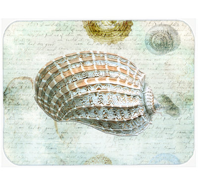Caroline's Treasures Shells Glass Cutting Board