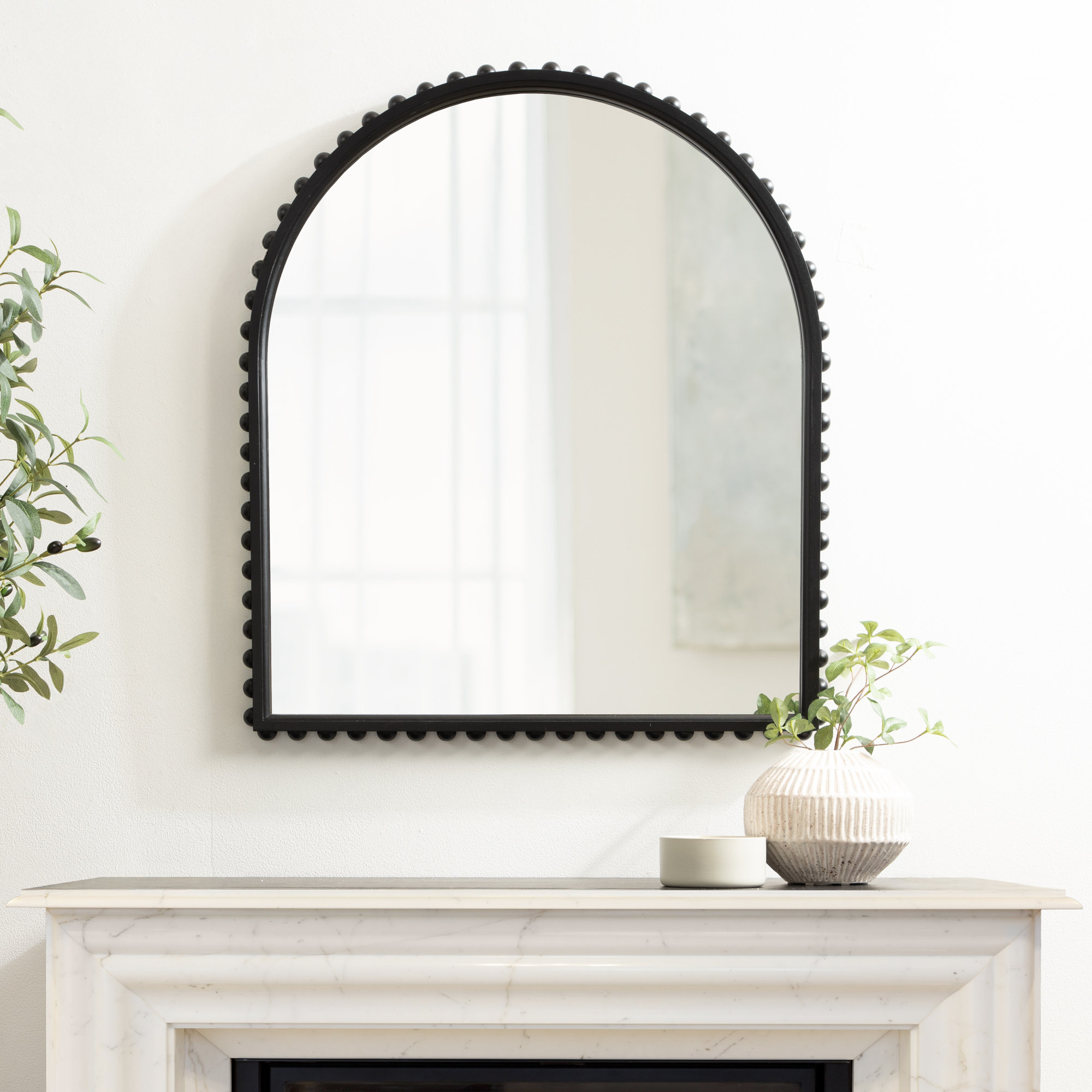 Beadbrook Wooden Beaded Arch Mirror