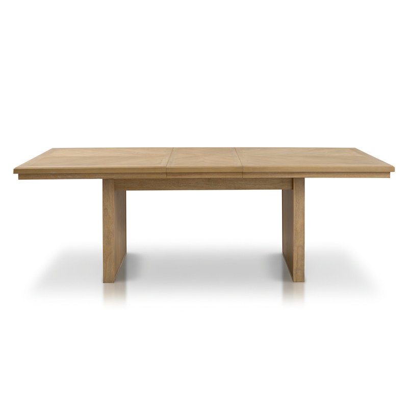 Gamino Solid Acacia Extendable Dining Table, Natural