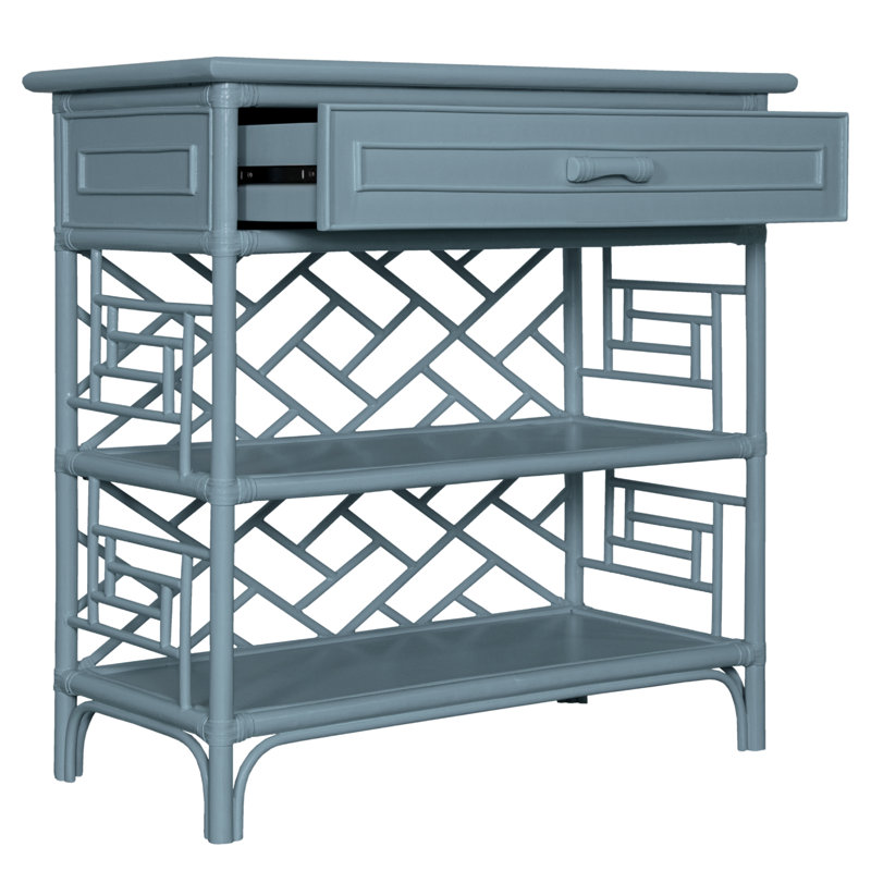 Chippendale End Table, Regatta Blue