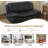 60"Black Faux leather Loveseat Living Room Sofafor Living Room, Living Room Couch Set, Sofa for Bedroom, Apartment, Living Room Furniture Sets 