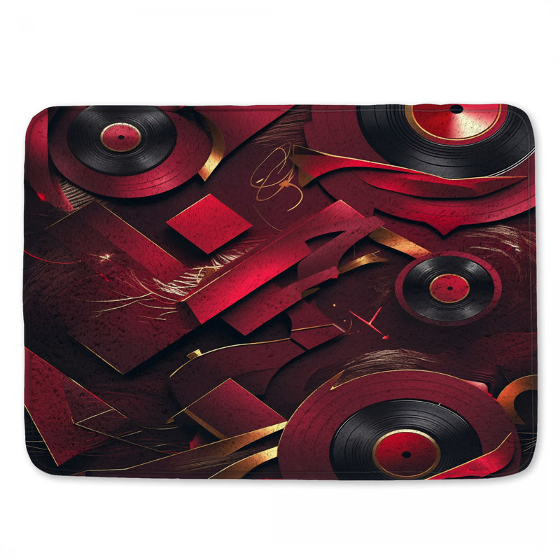 Tapis de bain en vinyle, 34in W x 21in L