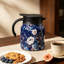 Vintage Floral Pattern Thermal Teapot with Built-in Infuser