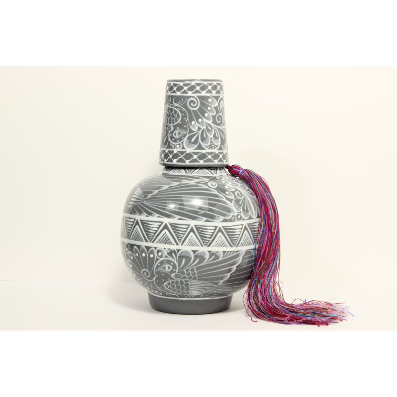 Bouteille d'eau traditionnelle en céramique grise 1 gallon