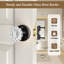 Coolnews Retro Elegant Series - Boutons de porte d'intimité en cristal-60588361