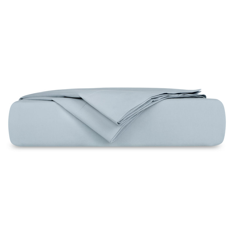Fitted Sheet Sets 100% Organic Cotton Percale Weave Sheet, 400 Thread Count GOTS Certified, Smooth & Moisture-Wicking
