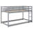 Floor Bunk Bed With Ladder-1794044163