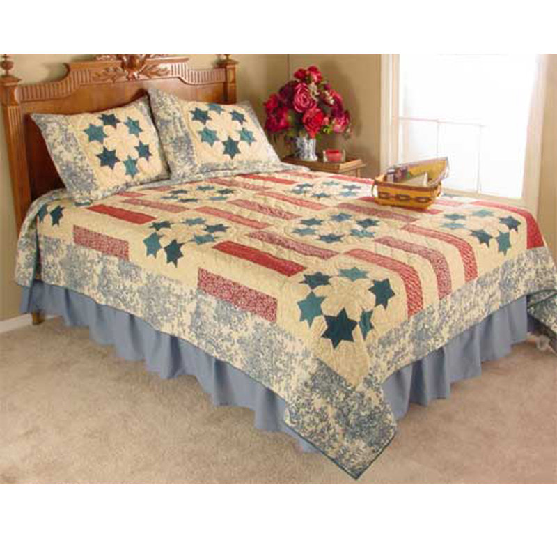 Mount Vernon Cotton Patchwork Quilt, King