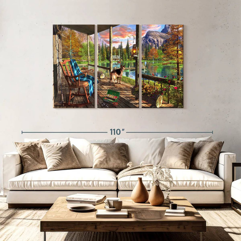 Lilie Mountain Cabin Home, H 48 po x l 74 po
