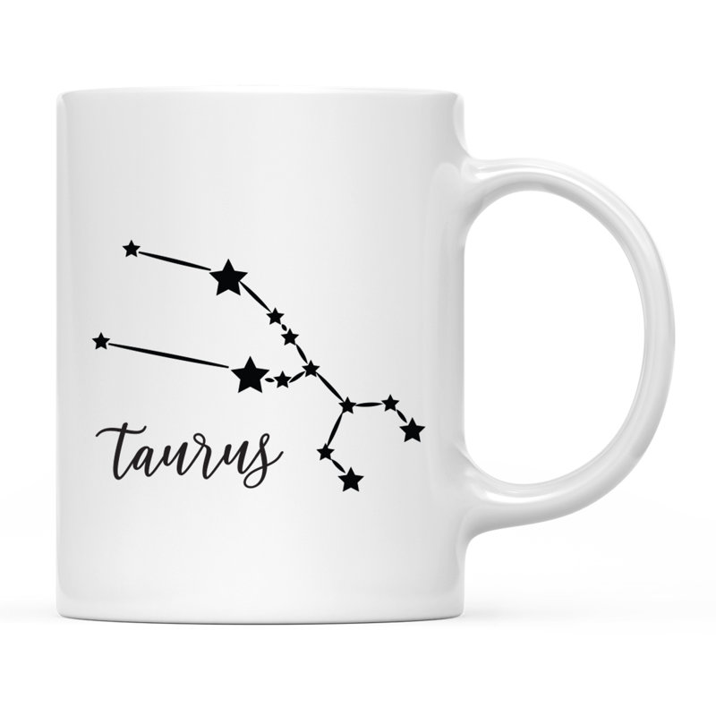 Tasse à café Zodiac en forme d’étoile constellation, Taureau